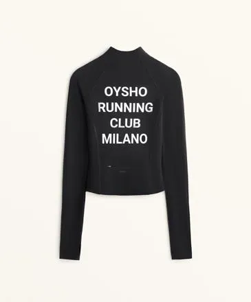 OYSHO RUNNING CLUB MILANO LIGHT WARM TECHNICAL JACKET WITH SEAMS