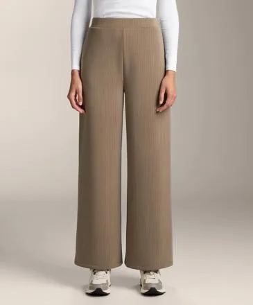 SOFT-TOUCH MODAL STRAIGHT-LEG TROUSERS WITH STRIPES