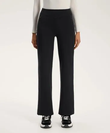 HIGH-RISE WARM STRAIGHT-LEG TROUSERS