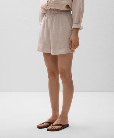 100% LINEN BERMUDA SHORTS- Заказать в России