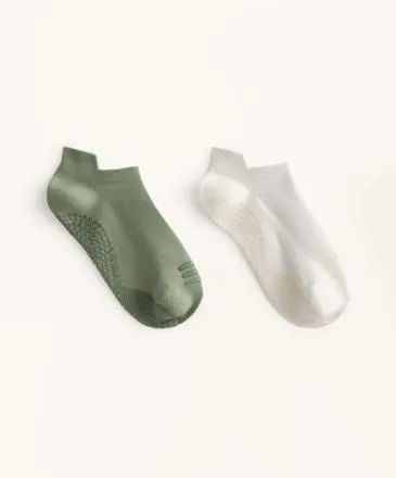 2 PAIRS OF POLYAMIDE BLEND YOGA AND PILATES SNEAKER SOCKS