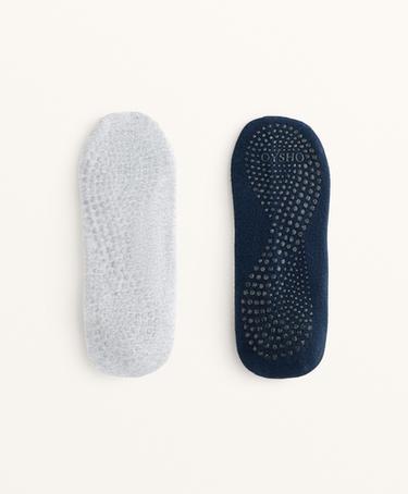 OYSHO 2 пары носков для йоги и пилатеса из смесового хлопка с перекрещивающимися ремешками