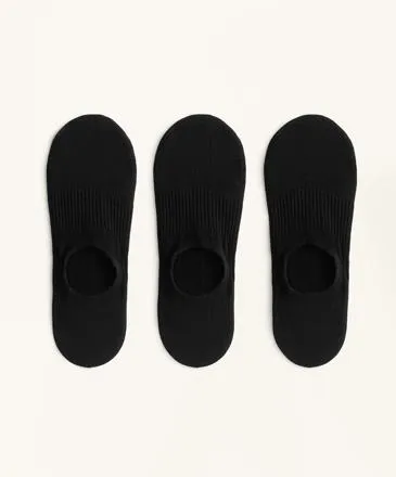 3 PAIRS OF HIGH CUT SPORTS COTTON BLEND INVISIBLE SOCKS