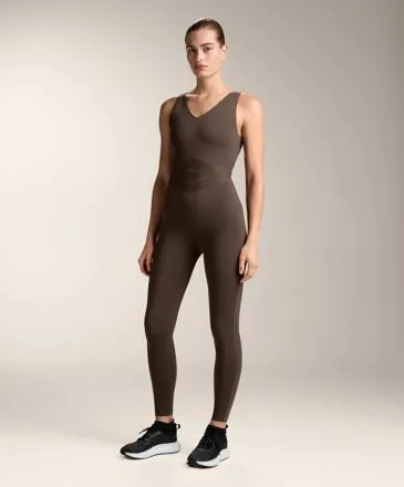COMPRESSIVE BLOCK LONG JUMPSUIT