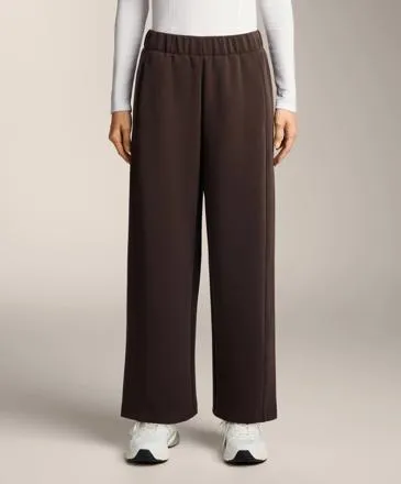 STRAIGHT-LEG TROUSERS WITH BRUSHED MODAL