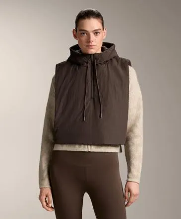 HOODED PADDED GILET
