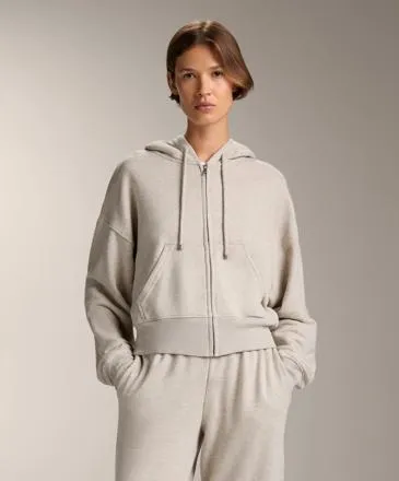 WIDE SLEEVE HOODED JACKET WITH COTTON