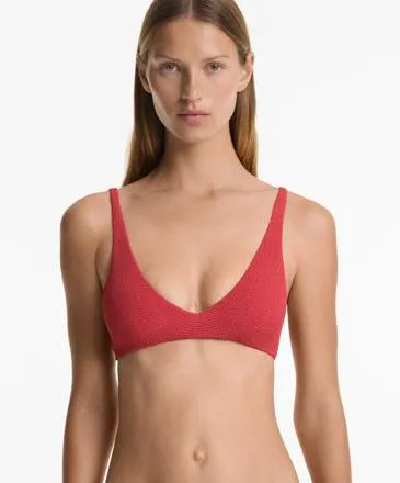 HALTERNECK CRINKLE BIKINI TOP- Заказать в России