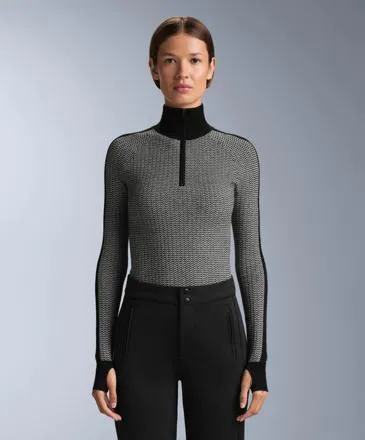 HERRINGBONE JACQUARD KNIT THERMAL BASE LAYER TOP- Заказать в России