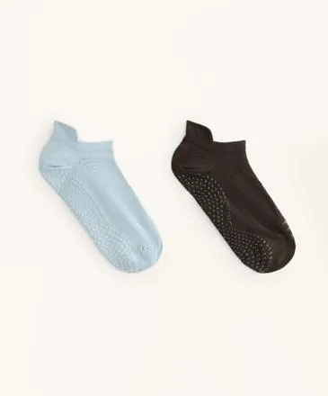 2 PAIRS OF POLYAMIDE BLEND YOGA AND PILATES SNEAKER SOCKS- Заказать в России