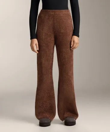 THICK CHENILLE FLARE TROUSERS