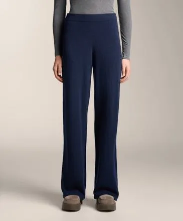 STRAIGHT LEG 100% CASHMERE TROUSERS
