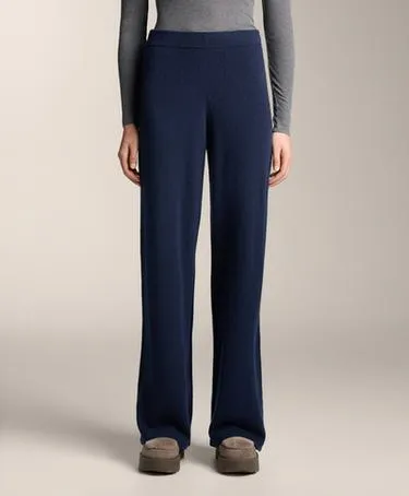 Брюки прямого кроя из 100% кашемира- Заказать в России