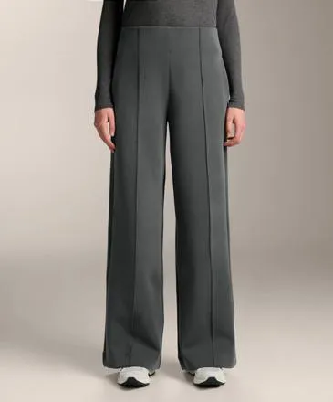 SUPER HIGH-RISE STRAIGHT-LEG TROUSERS WITH BRUSHED MODAL- Заказать в России