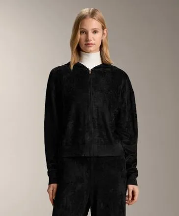 FINE CHENILLE HOODED JACKET- Заказать в России