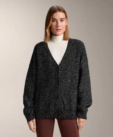 Кардиган с V-образным вырезом из шерсти 27%- Заказать в России