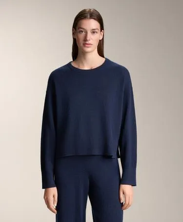 100% CASHMERE KNIT ROUND-NECK JUMPER- Заказать в России