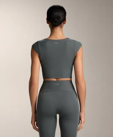 Футболка с коротким рукавом из ребристого материала COMFORTLUX