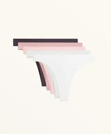 5 RIB COTTON BLEND BRAZILIAN BRIEFS- Заказать в России