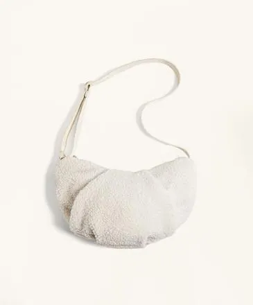 MINI FAUX SHEARLING CROSSBODY BAG
