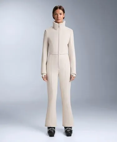 WATER-RESISTANT 2-IN-1 REMOVABLE FLARE STRETCH SKI JUMPSUIT