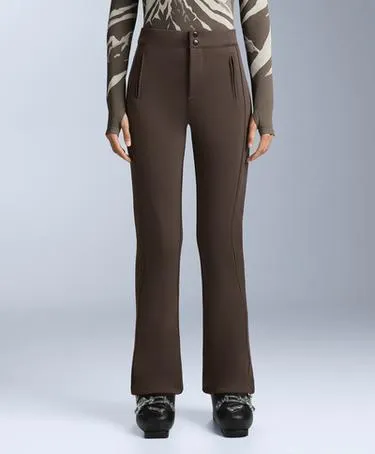 WATER-RESISTANT FULL-LENGTH STRETCH FLARE SKI TROUSERS