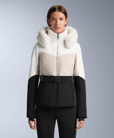 OYSHO Утепленная куртка с водоотталкивающим покрытием SUPER-SLIM FIT PRIMALOFT® SKI COLORBLOCK