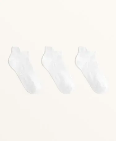 3 PAIRS OF TAB POLYAMIDE BLEND SPORTS SNEAKER SOCKS- Заказать в России