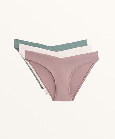 OYSHO 3 модальных бикини с V-вырезом