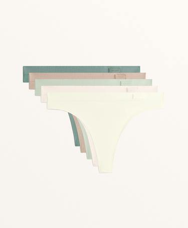 OYSHO 5 безшовных стрингов с мягким прикосновением купить с доставкой.