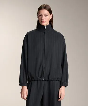 STRUCTURED PINSTRIPE JACKET