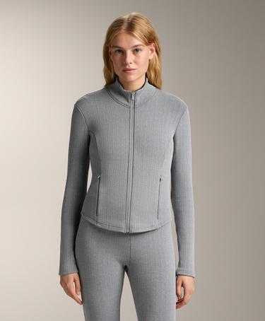 OYSHO Очень теплая длинная плетеная техническая куртка