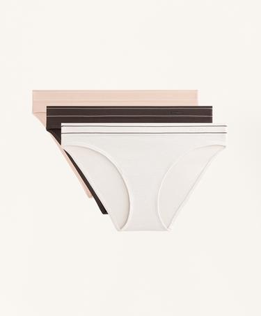 OYSHO 3 классических бесшовных трусов из мягкого материала