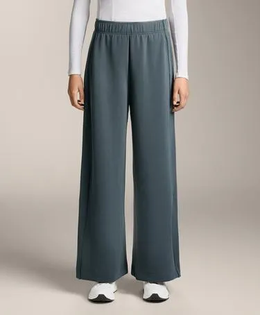 STRAIGHT-LEG RIB TROUSERS WITH 29% MODAL- Заказать в России