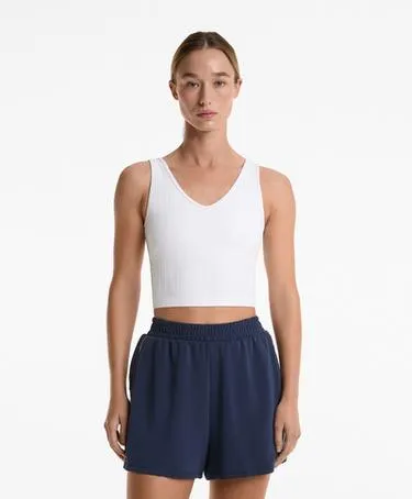 Майка с плетеным рубчиком