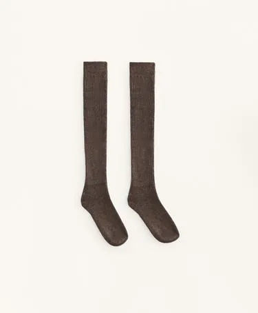 Гольфы с 21% кашемира и 14% шерсти