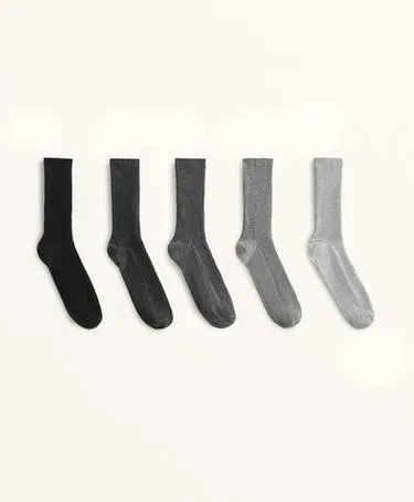 5 пар классических носков из смесового хлопка- Заказать в России