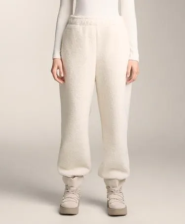 LIGHTWEIGHT FAUX-SHEARLING JOGGING TROUSERS
