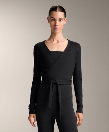 OYSHO Топ на запах из смесового хлопка в рубчик