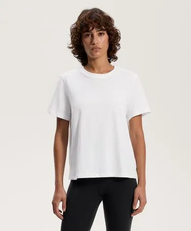 Футболка из смесового хлопка с короткими рукавами- Заказать в России