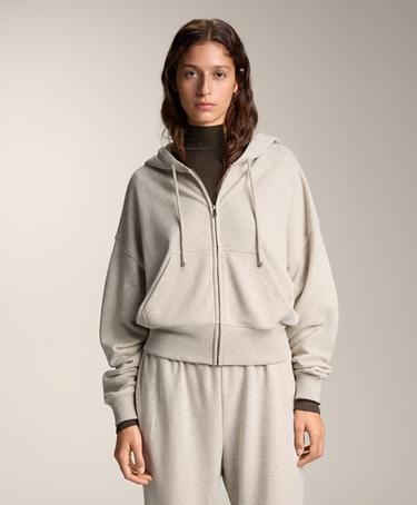 OYSHO Куртка с капюшоном, широким рукавом, из хлопка купить с доставкой.