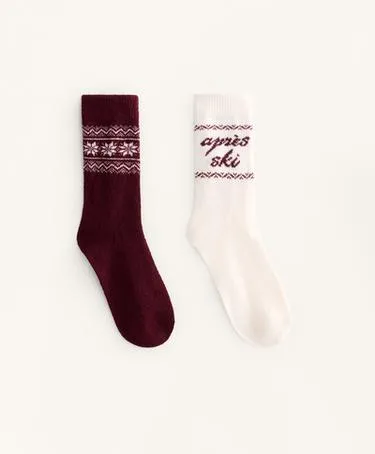 2 пары классических носков с жаккардовым узором- Заказать в России