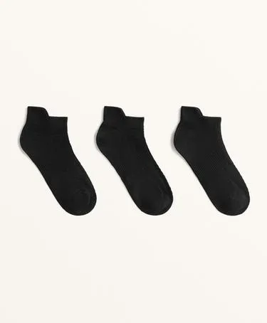 3 пары спортивных носков-сникеров с язычком из смесового полиамида- Заказать в России