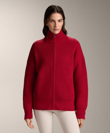 OYSHO Длинный вязаный кардиган в рубчик