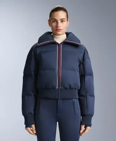 Водостойкая куртка в стиле ретро с 80% пуха и 20% пера MINARDI PIUME SKI