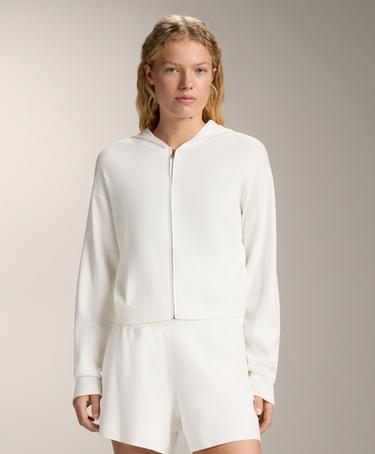 OYSHO Вязаная куртка с капюшоном, эффект стирки