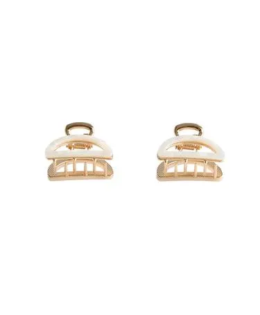 2 мини-заколки для волос с металлическим эффектом- Заказать в России