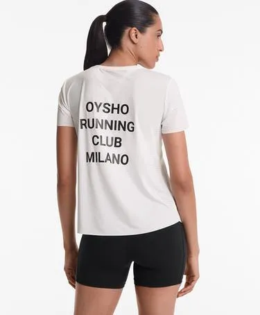RUNNING CLUB MILANO FITTED SHORT-SLEEVED TECHNICAL T-SHIRT