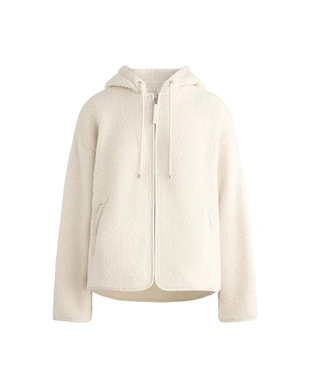 Полушубковая куртка с капюшоном из искусственного меха- Заказать в России