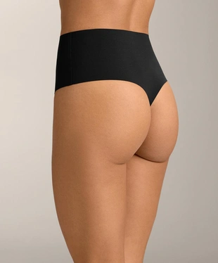 2 HIGH-RISE INVISIBLE POLYAMIDE BLEND MEDIUM-SUPPORT THONGS- Заказать в России